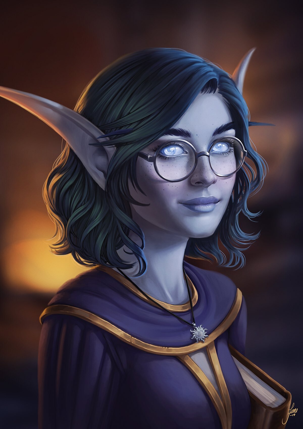 Miffgalure: world of warcraft night elf girl