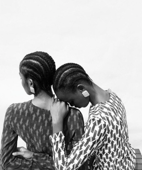 welovenappyhair:@thecoreportNora + Olamide for Nataal by Lakin...