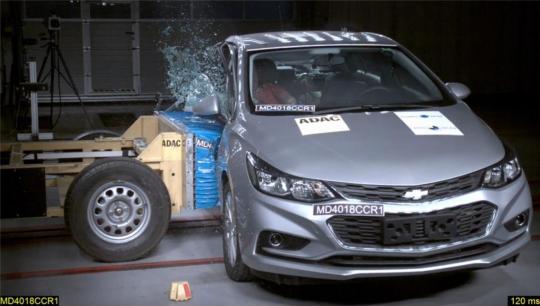 teste de impato latin ncap chevrolet cruze