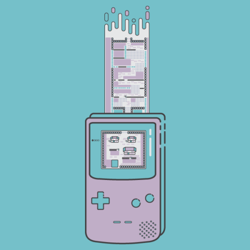 pallet town pokemon gameboy gameboy color nintendo retro video games gaming minimal icon vector illustration filled outline aniconperday illustrator