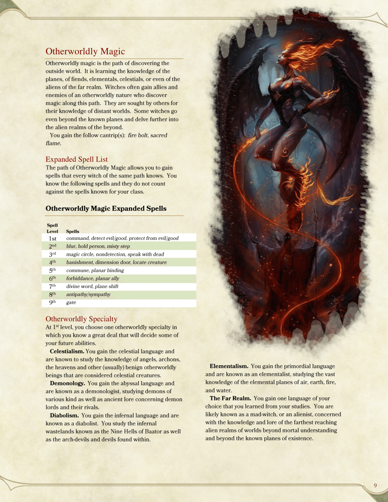 DnD 5e Homebrew — Witch Class by impersonater This is not the...