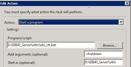 Windows Task Scheduler for Cleo Clarify Server resuming