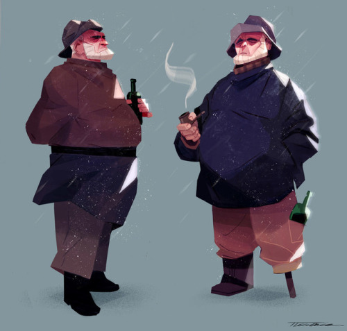 thibaultleclercq:Character Design I did for Age of Sail, a...