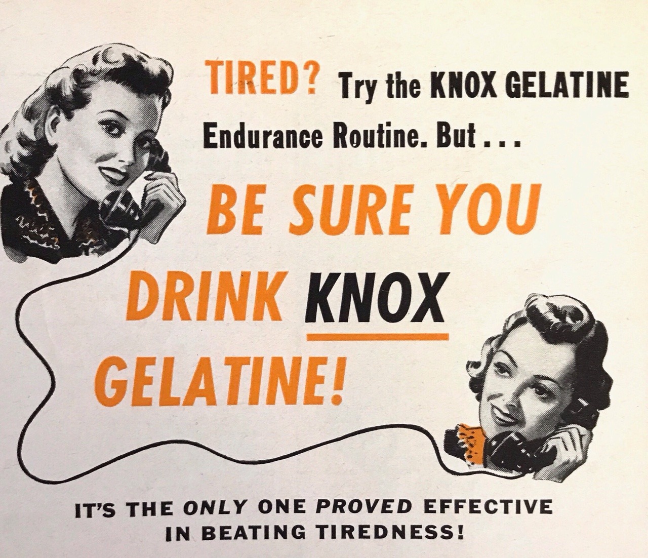 does drinking gelatin stop period