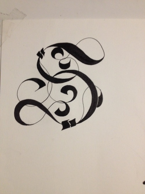 hunting down my career.freehand S letter.