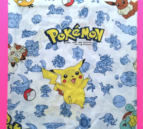 Pokemon pikachu thrift thrift store finds sheets 90s