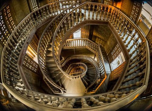 livesunique:Inner staircase of Baron Empain’s Palace tower,...