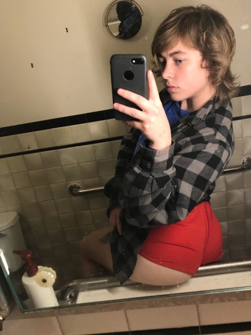 Always take angry looking booty pics in your friends bathroom