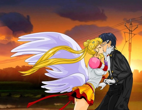 Sailor Moon and Tuxedo Mask