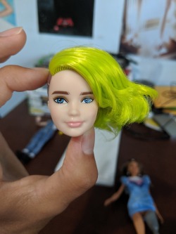 barbie green hair