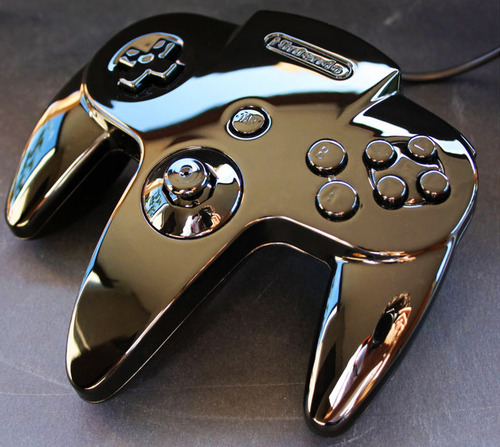 retrogamingblog:Shiny Metallic N64 Controller