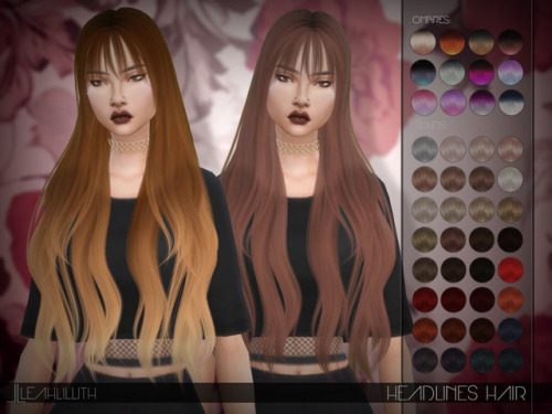 leahlillith:Headlines Hair: DOWNLOAD SIMS 4