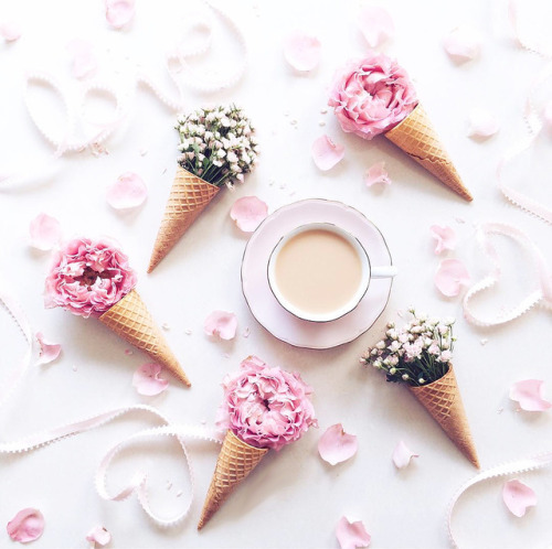 inkxlenses:Pink Floral Pattern | by atelierjuno