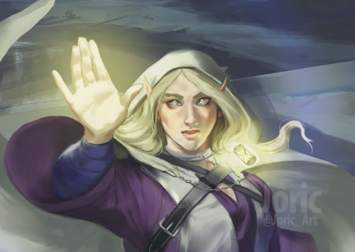 jomiriga:Zylyria Whiterain, the half-elven wizard, for...