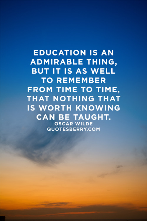 Education is an admirable thing, but it is as well... | QuotesBerry ...