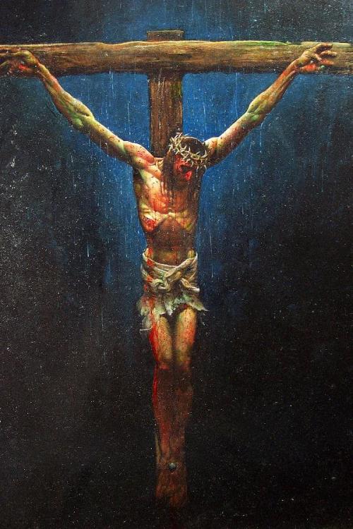 traper26959:Simon Bisley - Jesus on the cross