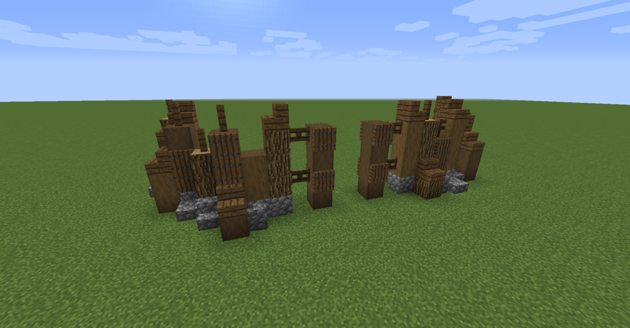 Minecraft Wall Designs Wood
