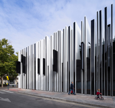 designismymuse:<br /><br />Façade with Protruding LightingArchitects-  Joaquín Torres  Rafael Llamazares of A-ceroLocation- Madrid, SpainSource- contemporistImages- Rubén P. Bescós  Inés Mollá for RecordUs*for design/architecture inspiration daily, follow @designismymuse