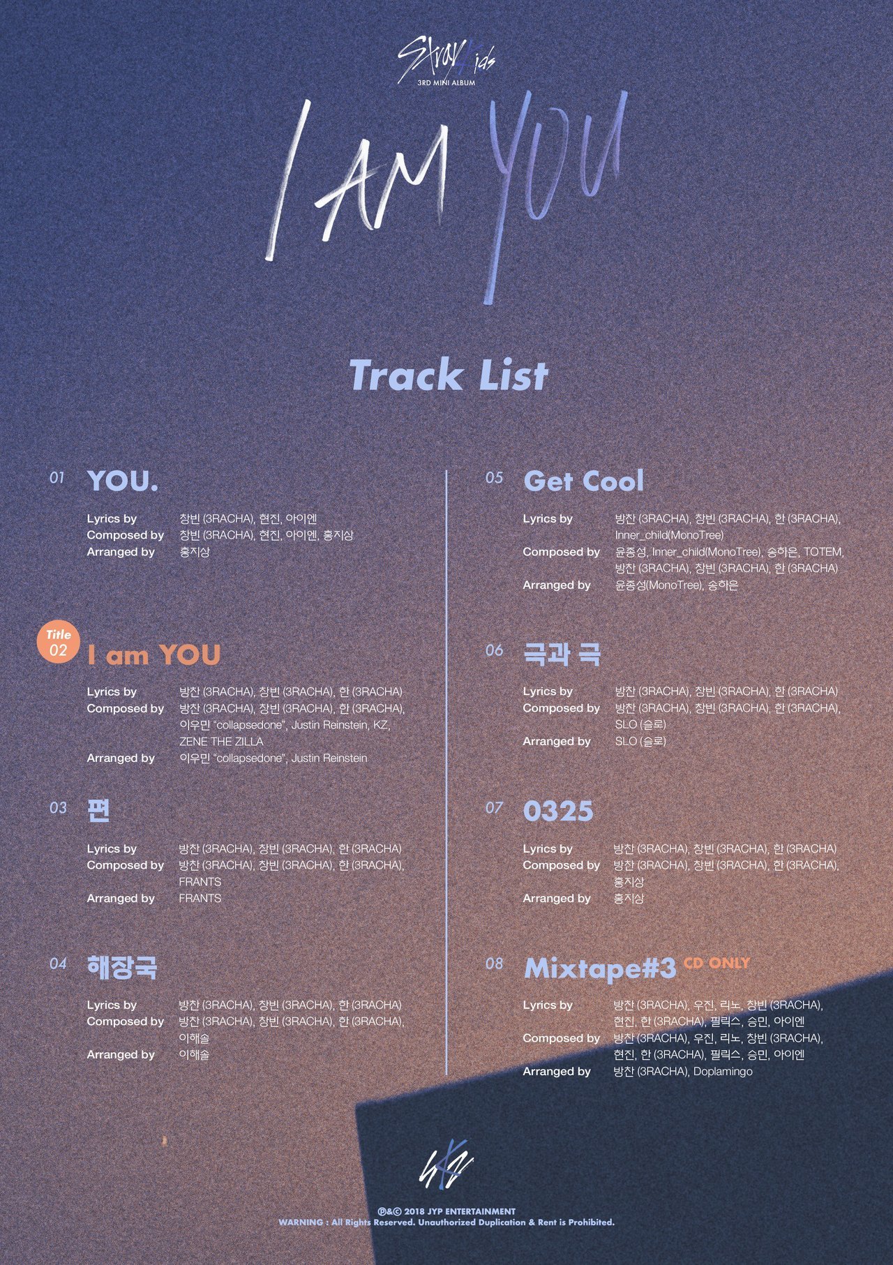 fy-skz: Stray Kids TRACK LIST YOU....