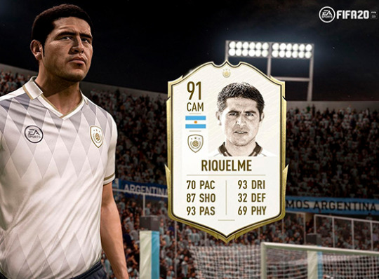 CONMEBOL Y EL NUEVO ÍCONO, JUAN ROMÁN RIQUELME, YA DISPONIBLES EN EA SPORTS FIFA 20