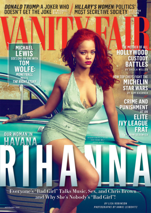 parisjustparis:Rihanna for Vanity Fair Magazine.