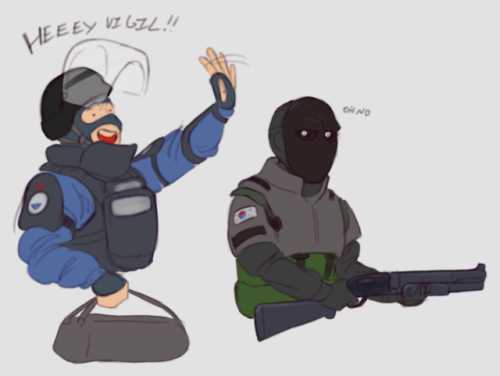 maddlong:r6 doodle comic. i learned rook is only 28, he’s a...