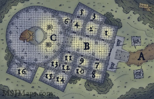 dungeonsandcartoons:474 Sanctuary of the Moon Goddess (Daytime...