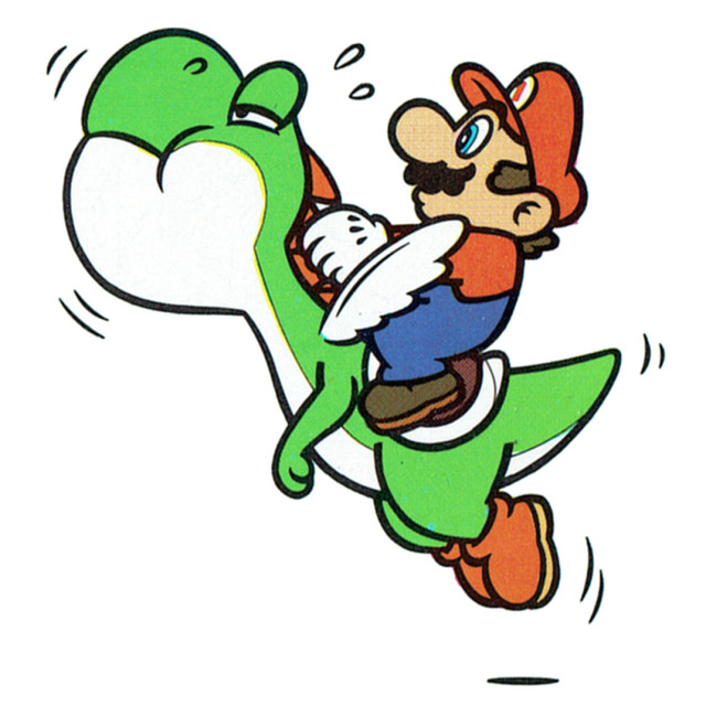 The Video Game Art Archive - Winged Yoshi, from ‘Super Mario World’ on ...