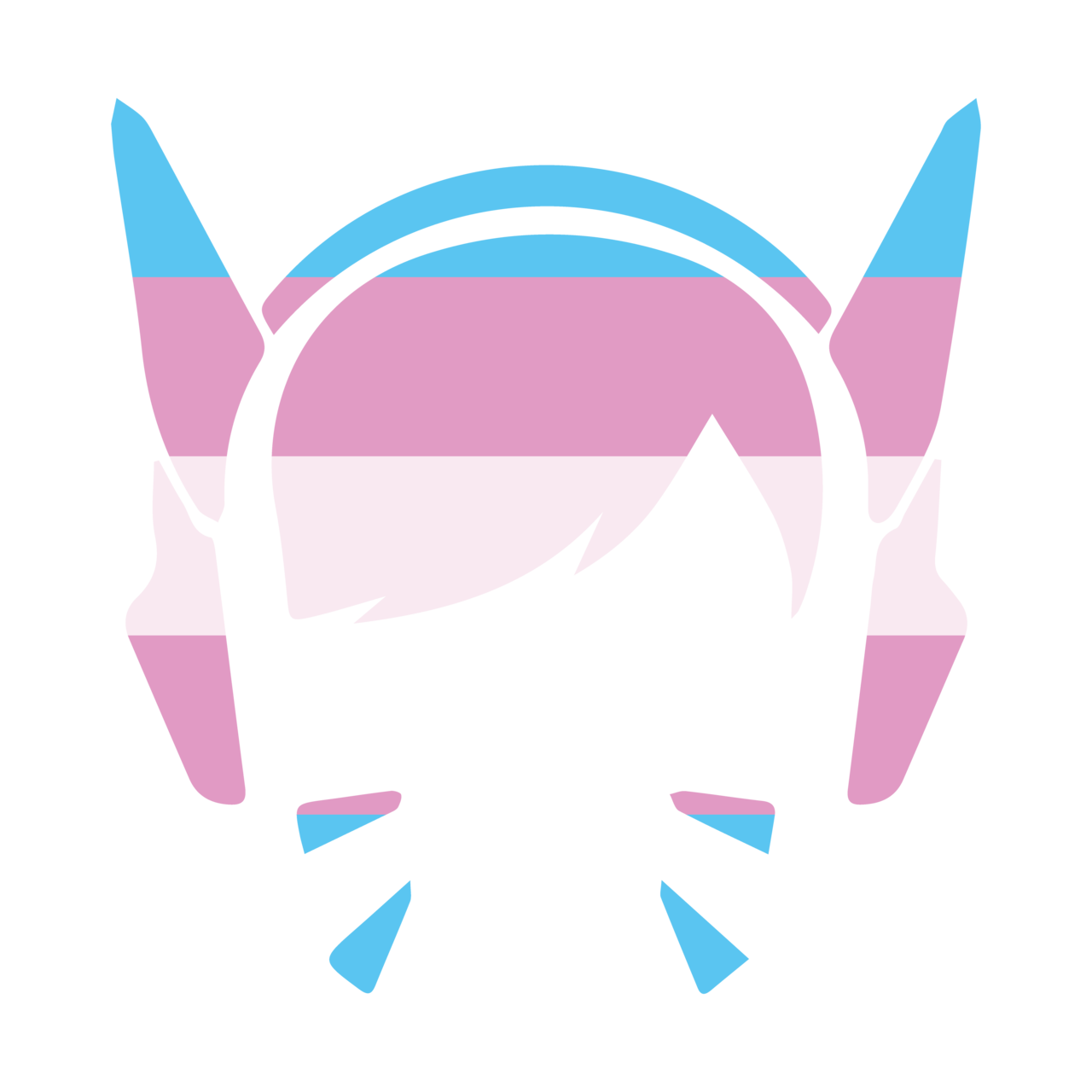 Second set of dva icons- these have transparent... : overwatchleaguepride