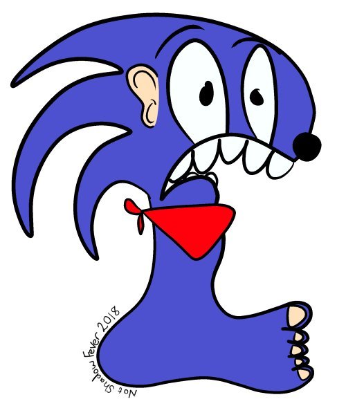 notshadowfever:Sonic the Hedgehog with ever popular scarf...