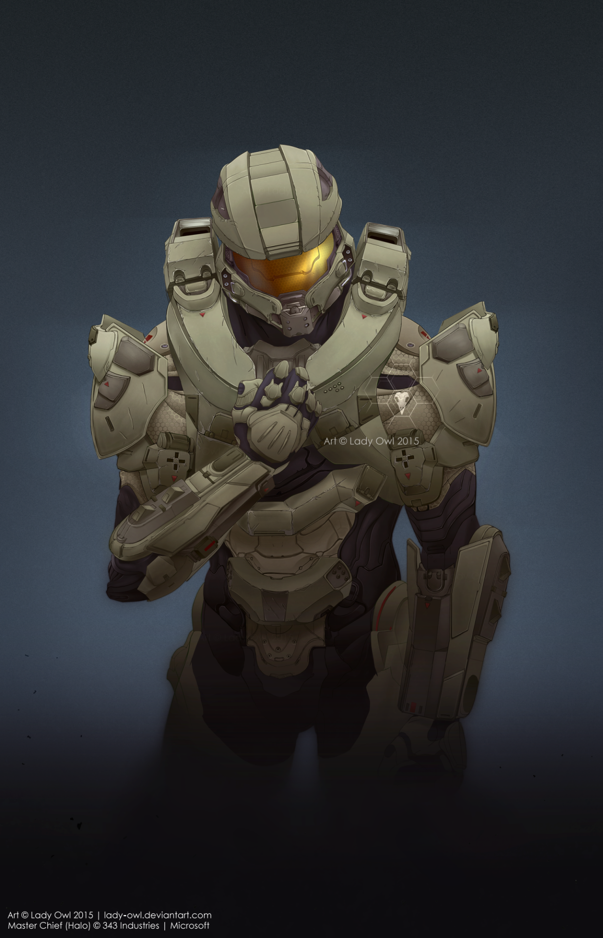 Lady Owl, Master Chief John 117 as he appears in Halo 5:...