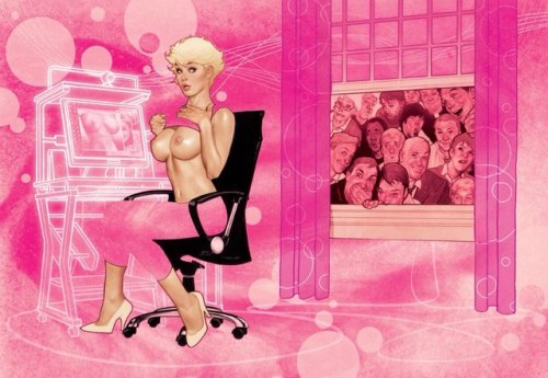 Adam Hughes Illustration for Playboy Magazine (2009)