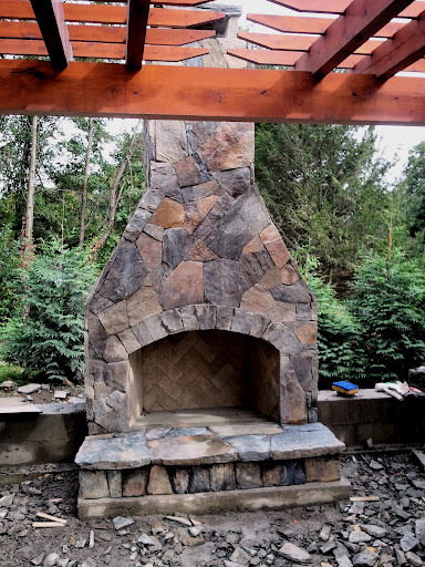 Q X Building An Outdoor Stone Fireplace