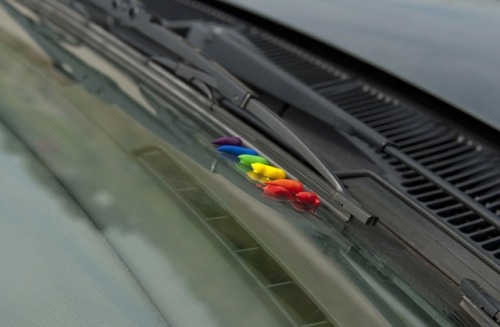 itscolossal:Windshield Rainbow