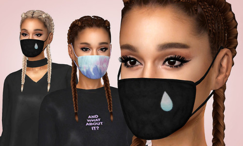 Ariana Grande Sims 4 Face Mask