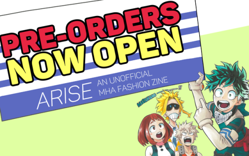 myherofashionzine:PRE-ORDERS ARE NOW LIVE!!!Finally the...