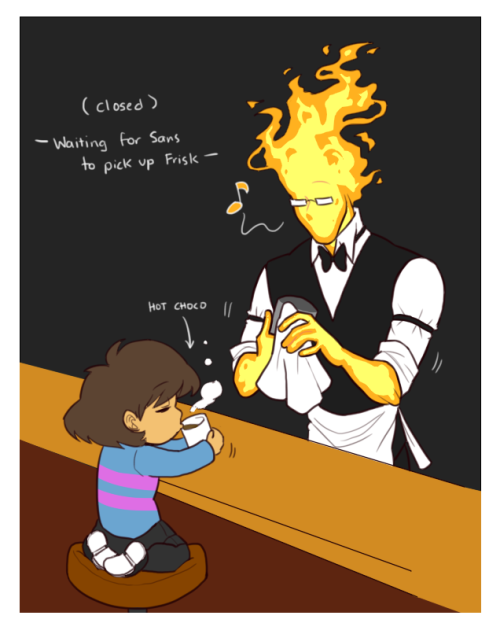 thebunnyartist:I like the idea of Grillby’s tears being...