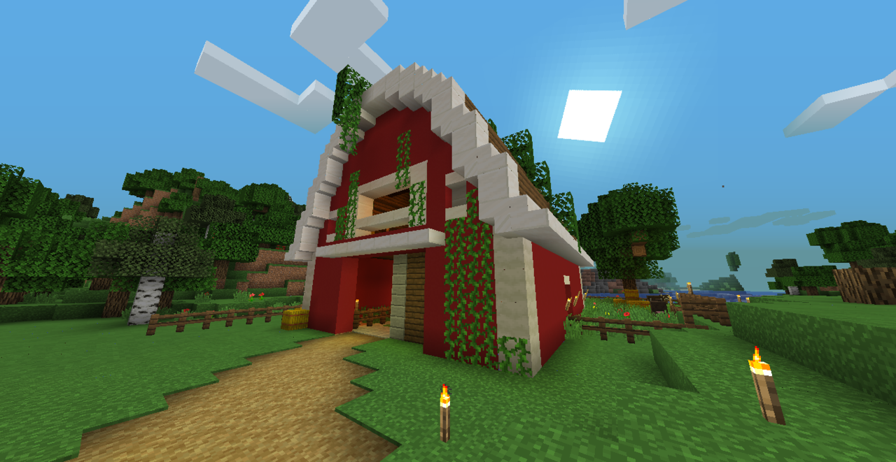 Minecraft House Inspiration I Built A Barn Finally Using