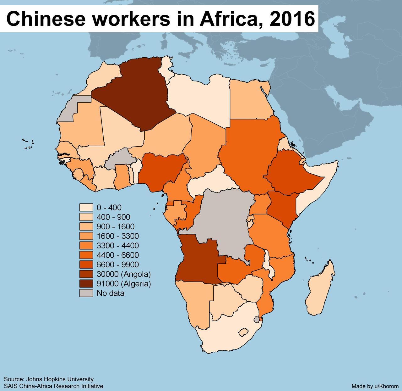 Chinese workers in Africa, 2016 : r/algeria