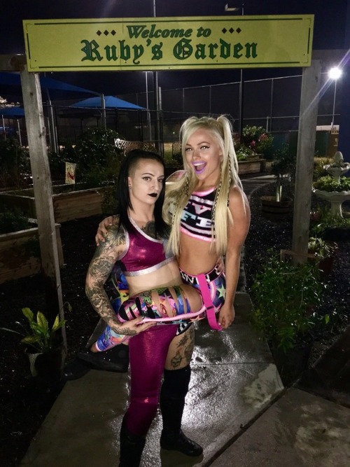 shitloadsofwrestling:Ruby Riott and Liv Morgan[December...