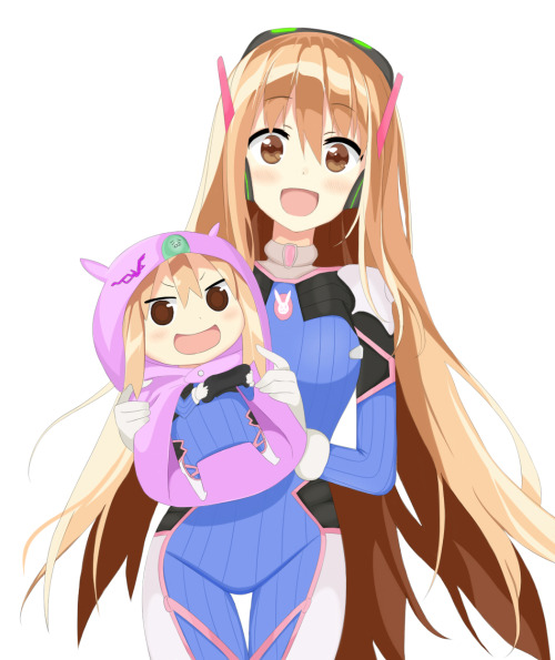 overwatch-arts:Umaru + D.va DressGrapeSoda