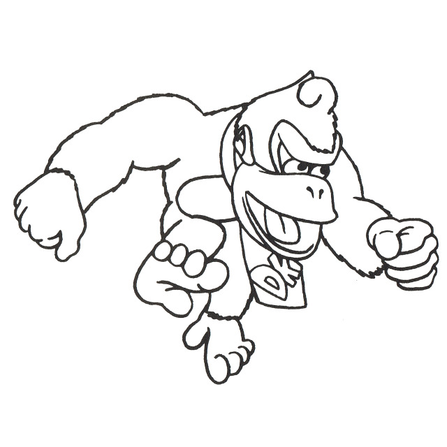 The Video Game Art Archive - How to draw Donkey Kong, from the book