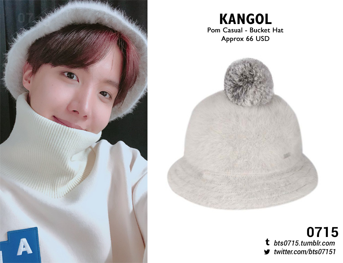 kangol bucket hat pom casual mouse