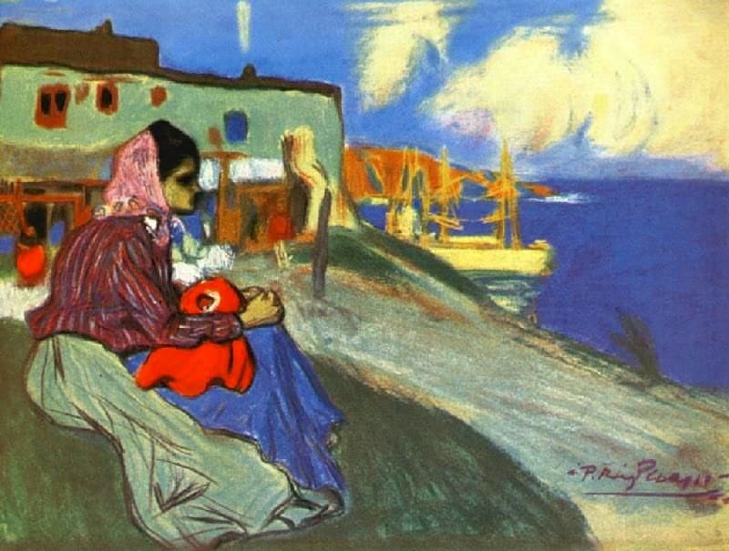 figures on a beach picasso