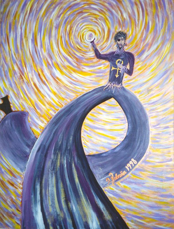 â€œFuture, Past & Presentâ€ Prince (1998) by artist Jourdan ZebraaAcrylic on Canvas36x48#Prince #FuturePast&Present #CrystalBall #WarholWednesday #jzebraahttps://twitter.com/jzebraa