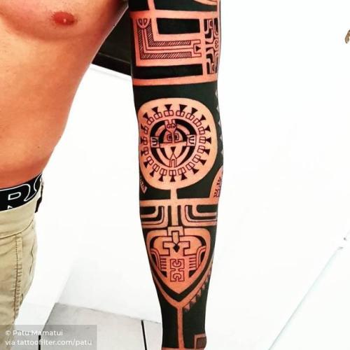 By Patu Mamatui, done at Tattoo by Patu, Papeete.... tribal;polynesian;huge;facebook;twitter;patu;sleeve