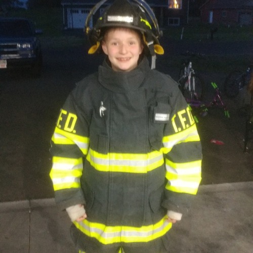 I think he may be a future Firefighter. Just Maybe!