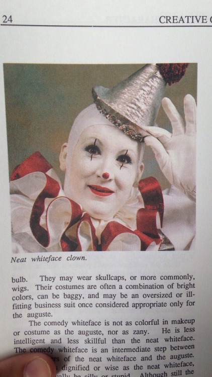 clown-culture:Photos from one of my favorite clowning books,...