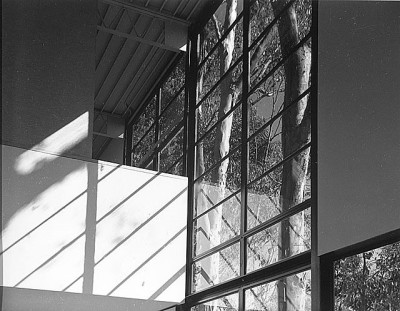 archatlas:<br /><br />Eames House Charles and Ray Eames<br /><br /><br /><br /><br />The Eames House, Case Study House #8, was one of roughly two dozen homes built as part of The Case Study House Program. Begun in the mid-1940s and continuing through the early 1960s, the program was spearheaded by John Entenza, the publisher of Arts and Architecture magazine.In a challenge to the architectural community, the magazine announced that it would be the client for a series of homes designed to express man’s life in the modern world. These homes were to be built and furnished using materials and techniques derived from the experiences of the Second World War. Each home would be for a real or hypothetical client taking into consideration their particular housing needs.<br />The first plan of the Eameses’ home, known as the Bridge House, was designed in 1945 by Charles Eames and Eero Saarinen. The design used pre-fabricated materials ordered from catalogues, a continuation of the idea of mass-production. Charles and Ray moved into the House on Christmas Eve, 1949, and lived there for the rest of their lives.  The interior, its objects and its collections remain very much the way they were in Charles and Ray’s lifetimes.  The house they created offered them a space where work, play, life, and nature co-existed. <br />Images via + via + via<br />