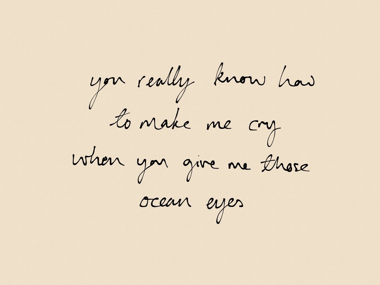 ocean eyes lyrics